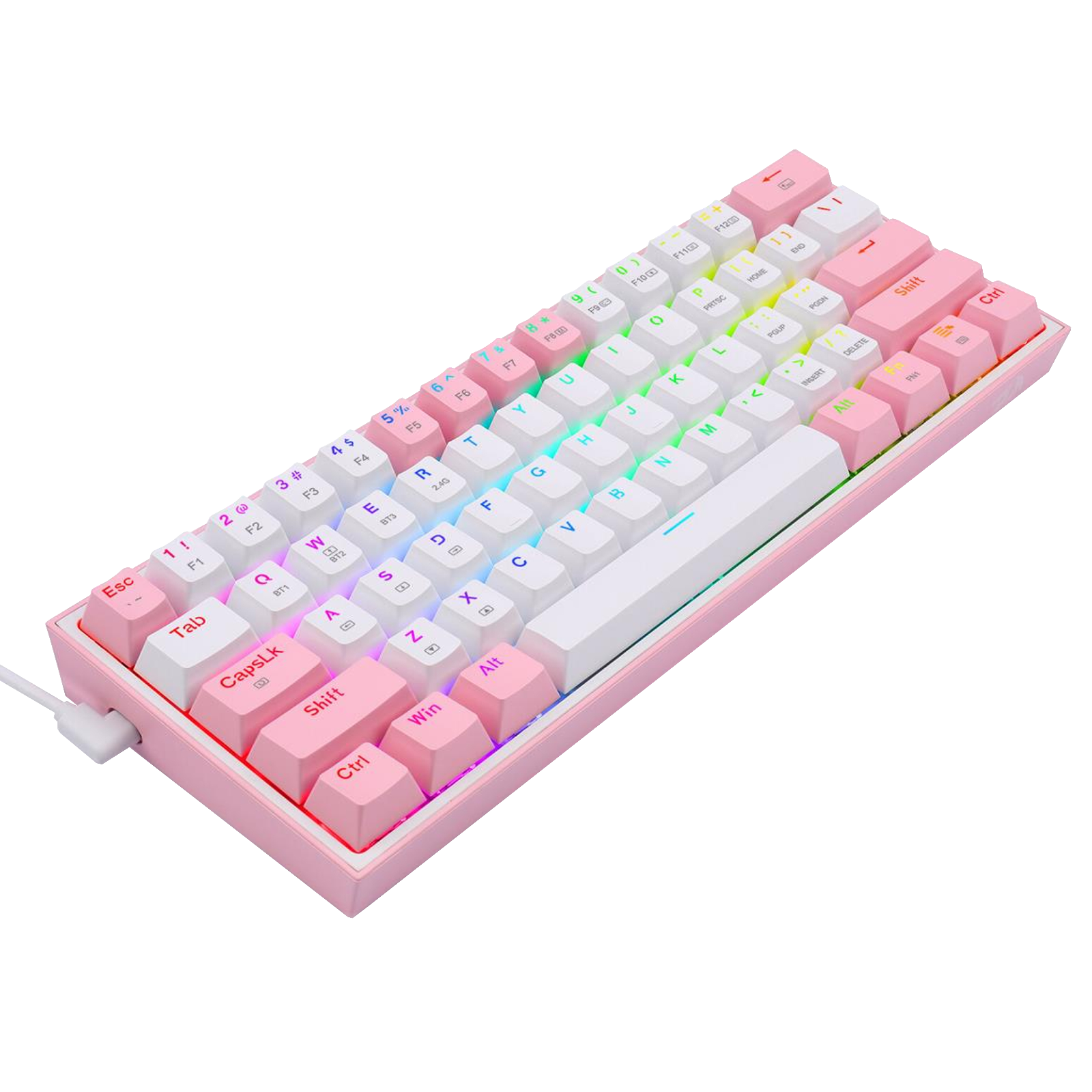 K616 Fizz Pro White/Pink - Redragon - Oficjalna strona producenta